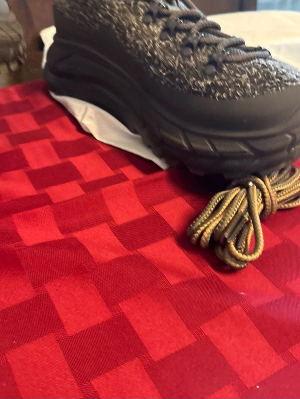 Mens brown hoka hiking shoes